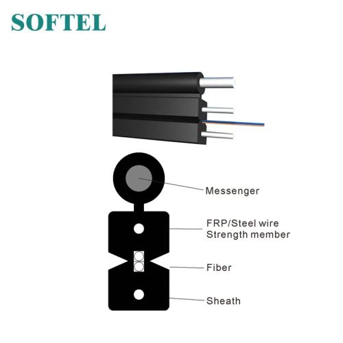 Cáp thả GJYXCH FTTH với Messenger