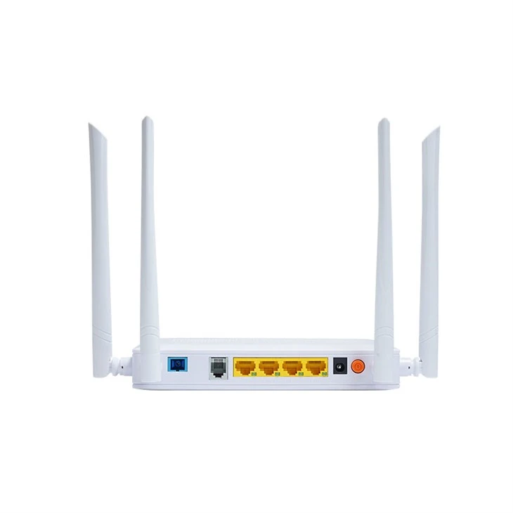Băng tần kép Gpon Ont 4 cổng 4GE VOIP Wifi5 Nhà máy hoàn toàn mới